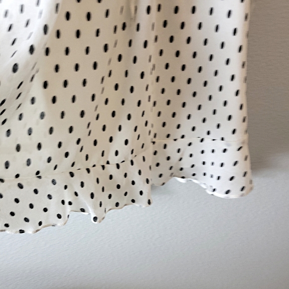 Parker Cold Shoulder Ivory Black Blouse - Picture 10 of 12